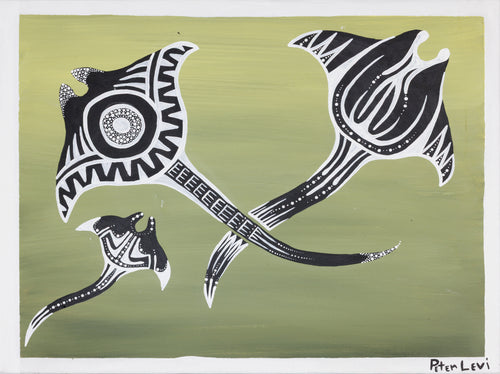 Peter Levi; Three Manta Rays