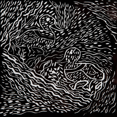Dorothy Edwards, 'Burdekin Duck', Linocut print on paper, 15 x 15cm