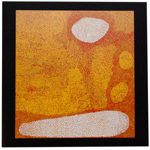 Card - Gathering Gidee Gidee Beads at 1st & 2nd Sand Ridge. A design by Indigenous artist Lisa Michl KO-Manggen