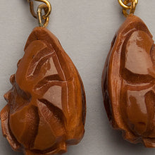 Jewellery - Carved wongai seed earrings by Indigenous artist Joel Sam