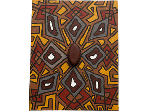 Artefact - shield design by Indigenous artist Napoleon Oui